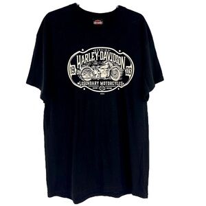 Harley Davison, short sleeve, black and white T-shirt NEW